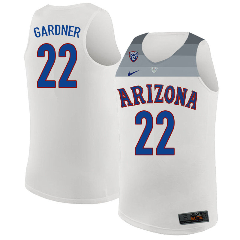 2018 Men #22 Jason Gardner Arizona Wildcats College Basketball Jerseys Sale-White